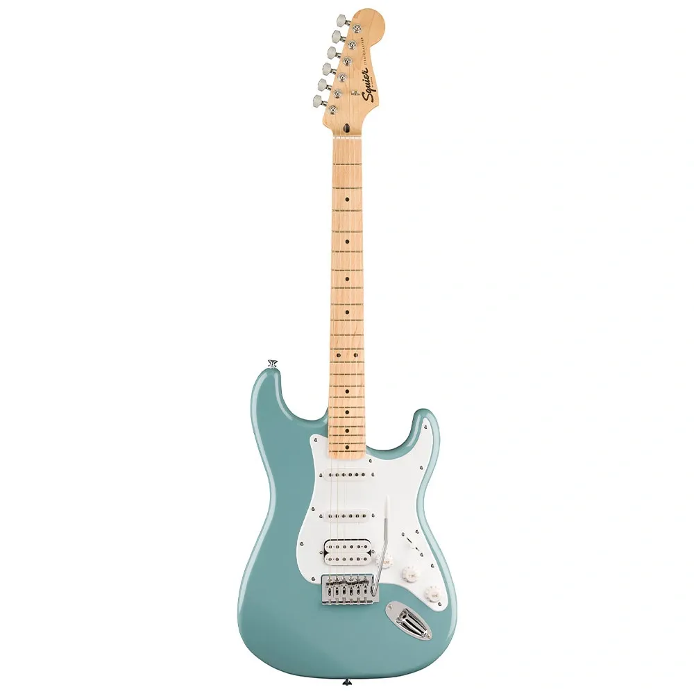 Squier FSR Sonic Stratocaster HSS Akçaağaç Klavye WPG Sonic Gray Elektro Gitar