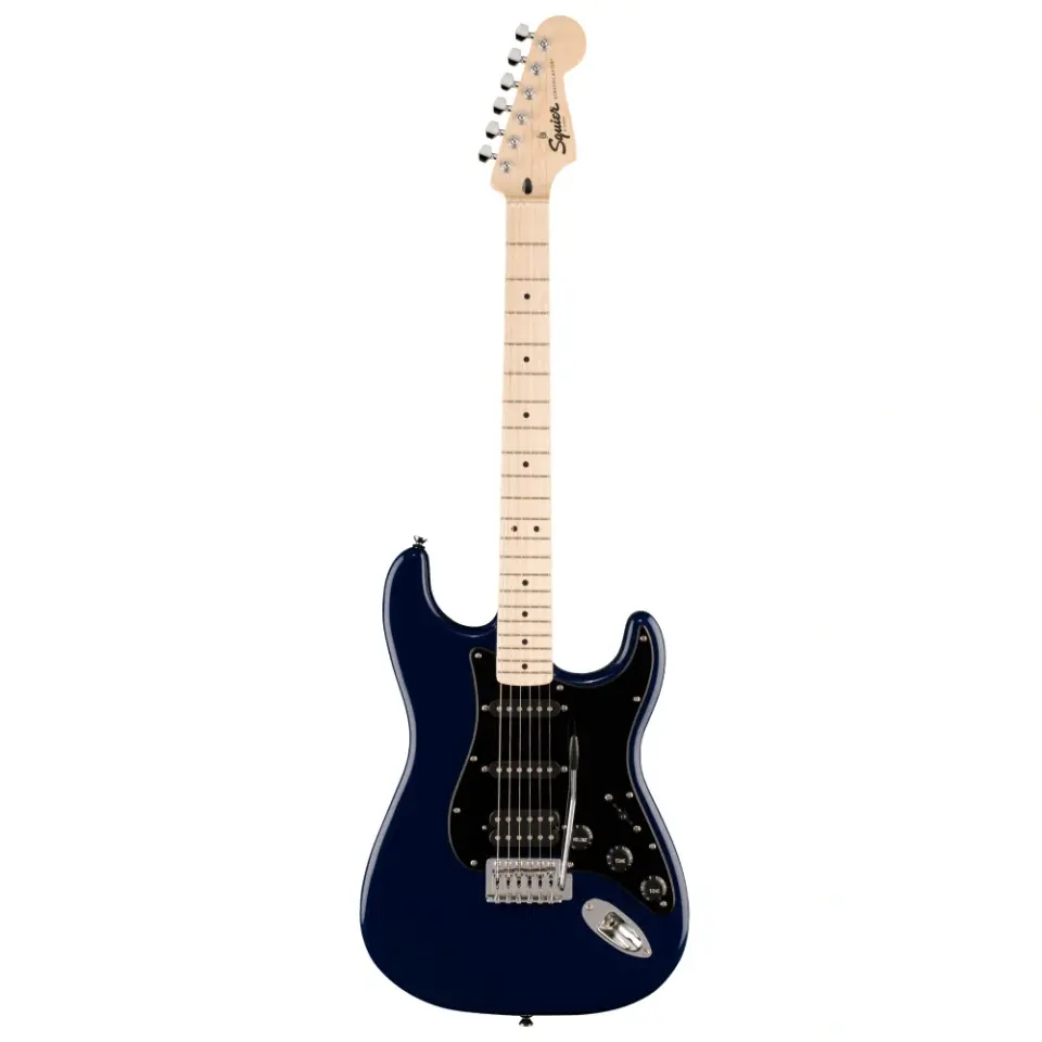 Squier Sonic Stratocaster HSS Akçaağaç Klavye BPG Midnight Blue Elektro Gitar