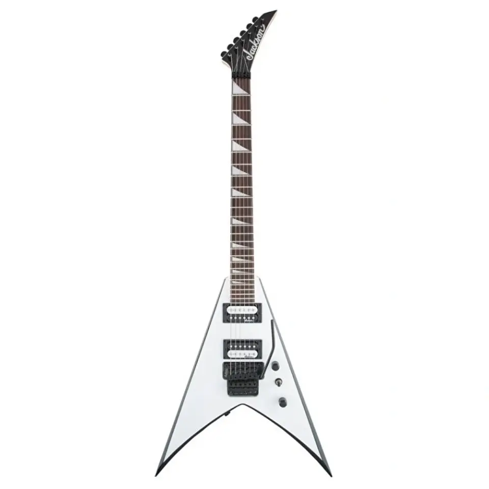 Jackson JS Serisi King V™ JS32 Amaranth Klavye White w/ Black Bevels