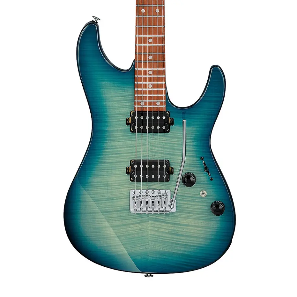 IBANEZ AZ24S1F-TXB Transparent Turquoise Burst Elektro Gitar