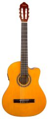 Valencia VC104TCE Elektro Klasik Gitar - Natural