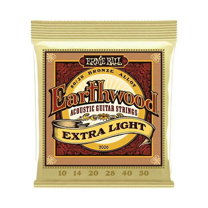 Ernie Ball P02006 Extra Light Akustik Gitar Teli (10-50)
