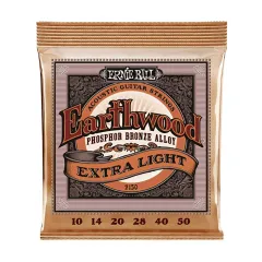 Ernie Ball P02150 Earthwood Extra Light Phosphor Bronze Akustik Gitar Teli (10-50)