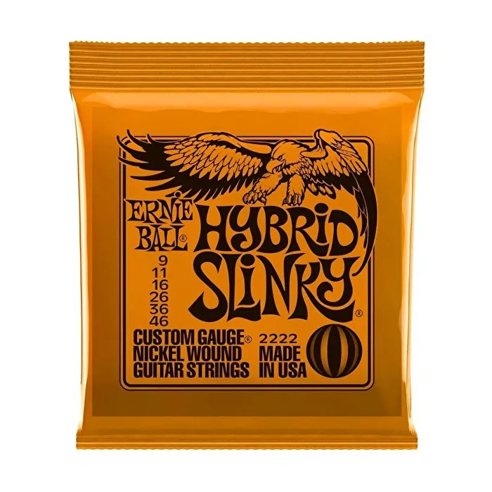 Ernie Ball P02222 Hybird Slinky Nickel Elektro Gitar Teli (09-46)