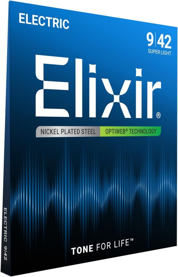 Elixir 19002 Optiweb Super Light Elektro Gitar Teli (9-42)