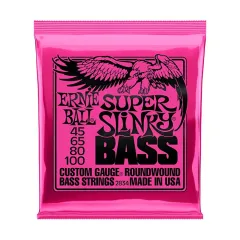 Ernie Ball P02834 Super Slinky Nickel (4 Telli) Bas Gitar Teli (45-100)