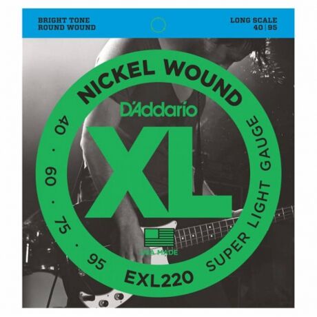 D'Addario EXL220 Long Scale Bas Gitar Teli (40-95)