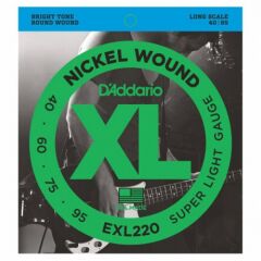 D'Addario EXL220 Long Scale Bas Gitar Teli (40-95)