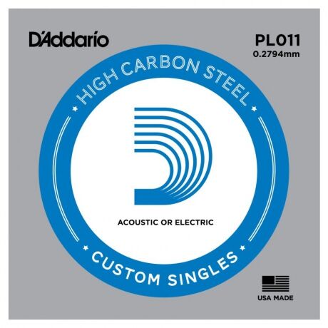 D'Addario PL011 Tek Elektro ve Akustik Gitar Teli (11)