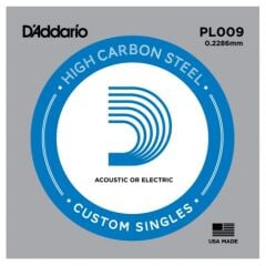 D'Addario PL009 Tek Elektro ve Akustik Gitar Teli (9)