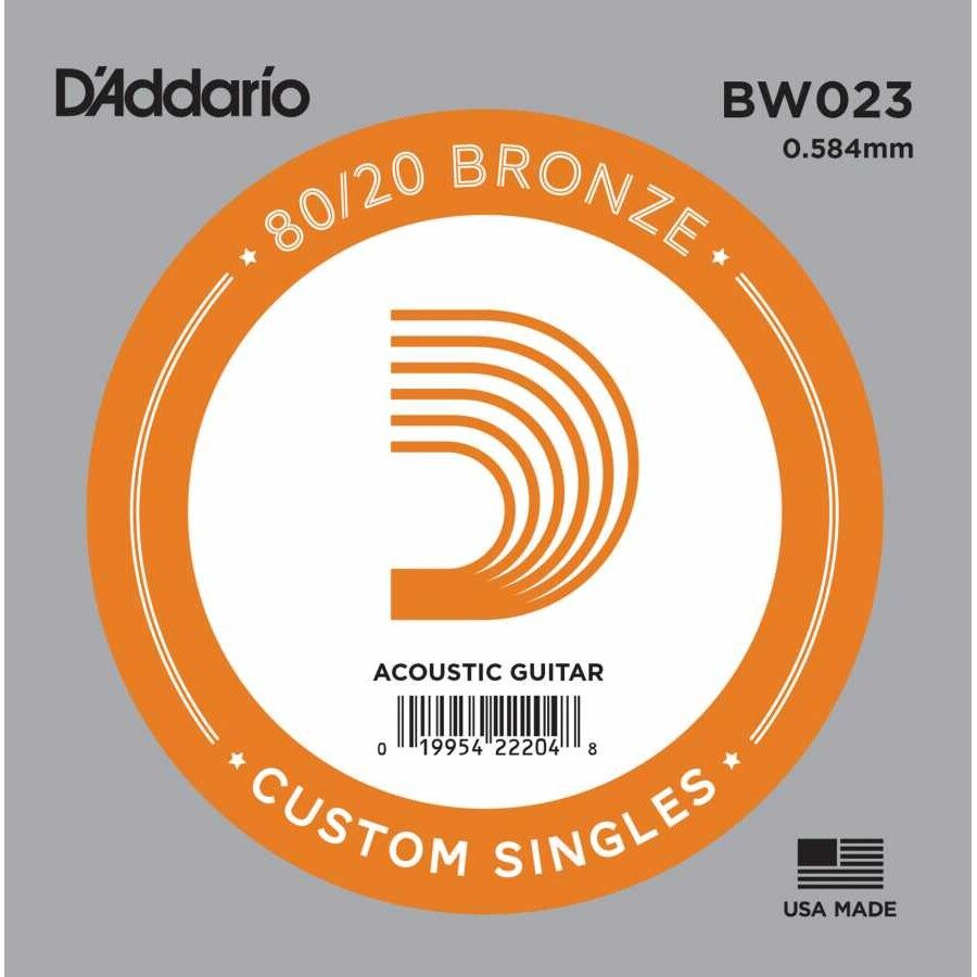 D'Addario BW023 Bronz Akustik Gitar Tek Tel (23)