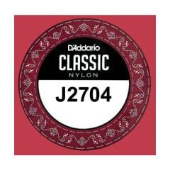 D'addario J2704 Tek Klasik Gitar Teli 4. Tel