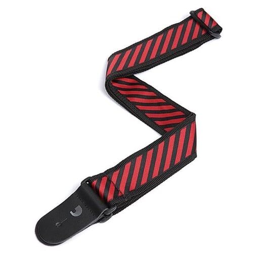 D'addario Planetwaves Gitar Askısı 50MM Dokuma JAQUARD ON POLYOPRO RED - 50SJP03