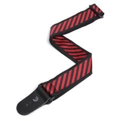 D'addario Planetwaves Gitar Askısı 50MM Dokuma JAQUARD ON POLYOPRO RED - 50SJP03
