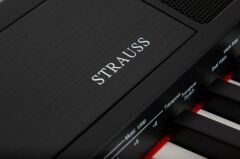 STRAUSS STP-210S BK-ST ELEKTRONİK PİYANO SİYAH (STANDLI)
