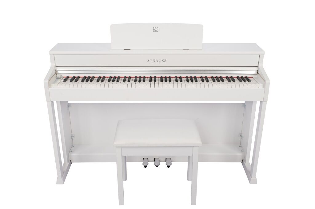 STRAUSS STP-320S WH PİYANO BEYAZ