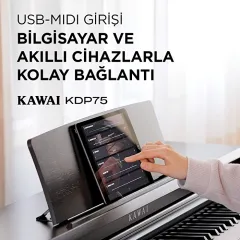 KAWAI KDP75 Beyaz Dijital Duvar Piyanosu