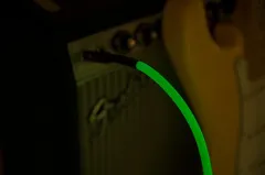 Fender Professional Glow in the Dark Cable 3 Metre Yeşil Kablo
