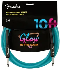 Fender Professional Glow in the Dark Cable 3 Metre Blue Kablo