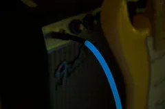 Fender Professional Glow in the Dark Cable 3 Metre Blue Kablo