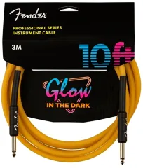 Fender Professional Glow in the Dark Cable 3 Metre Turuncu Kablo