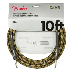 Fender Professional Series Cable 10' Woodland Camo Kablo 3m