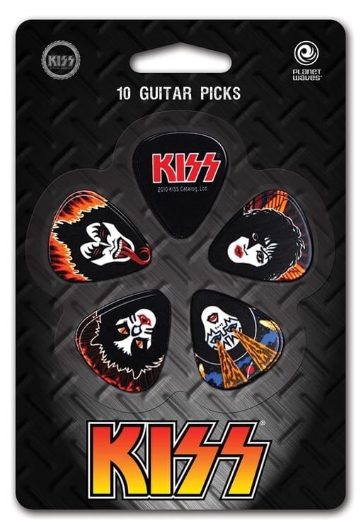 D'addario KISS Rock and Roll Over Picks 10 Adet Pena / Heavy (Sert)
