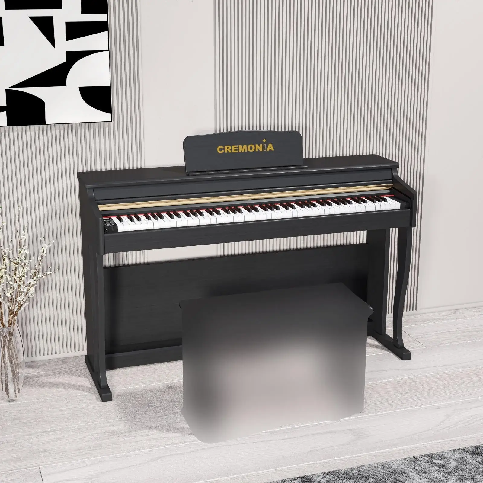 CREMONIA 58808 BK Dijital Piyano Siyah