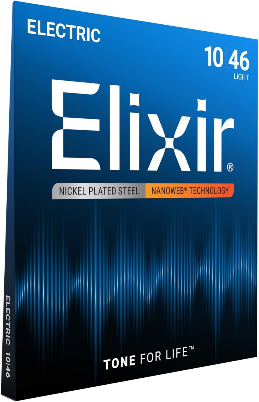 Elixir 12052 Nanoweb Light Elektro Gitar Teli (10-46)