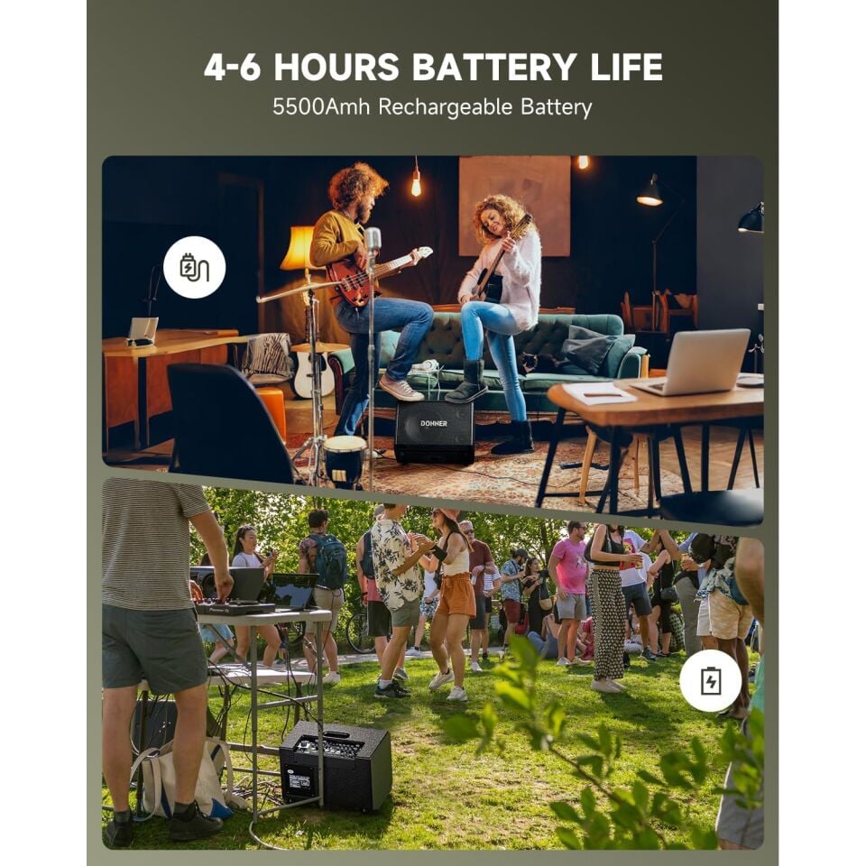 Donner MT-1 Taşınabilir Bluetooth Amfi & PA Sistem